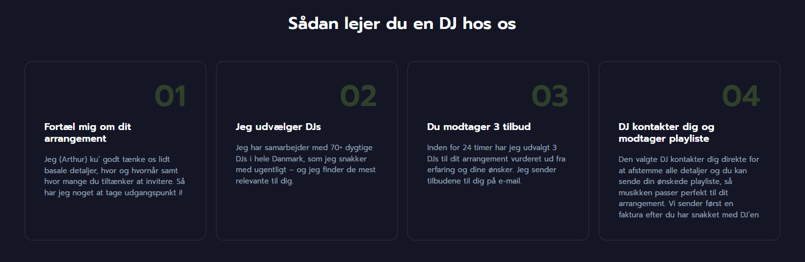 djtilbud hjemmeside